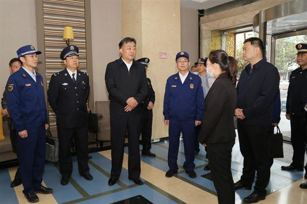 淮南市公安局晁友福副市長帶隊開展“五一”節前消防安全檢查