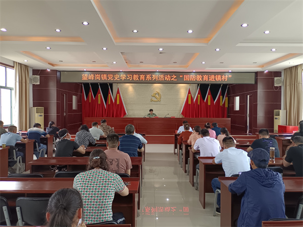 淮南市謝家集區召開黨史學習教育系列活動之“國防教育進鎮村”宣講會