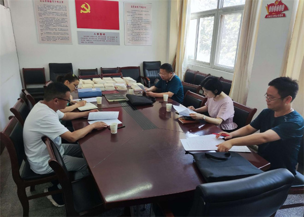 淮南謝家集區委黨史學習教育第五巡回指導組前往區農業農村水利局督導檢查