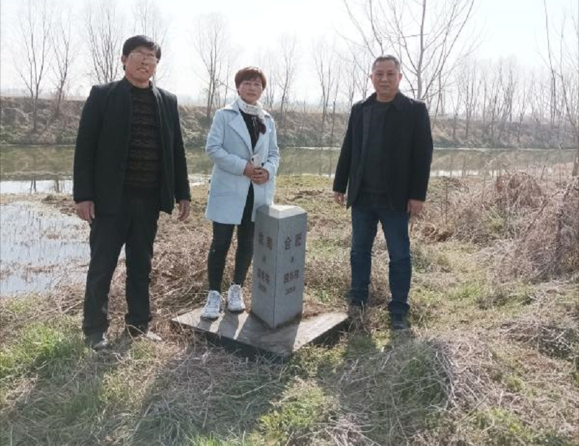 淮南大通區民政局實地檢查長豐大通線界樁