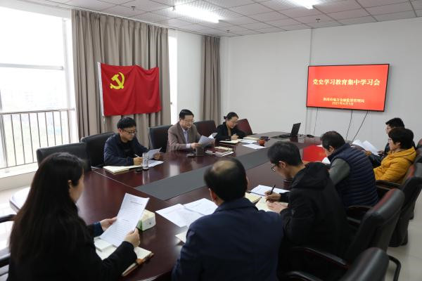 淮南市地方金融監督管理局機關支部開展黨史學習教育集中學習會